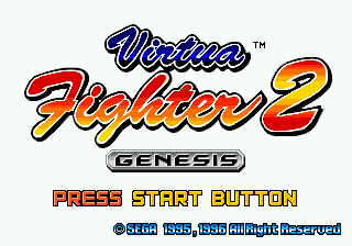 Virtua Fighter 2 Title Screen